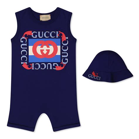 gucci newborn dress|Gucci baby jumpsuit.